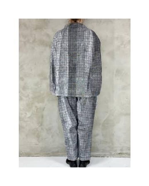 New Arrivals Gray Checked Print Rundholz Jacket M/l
