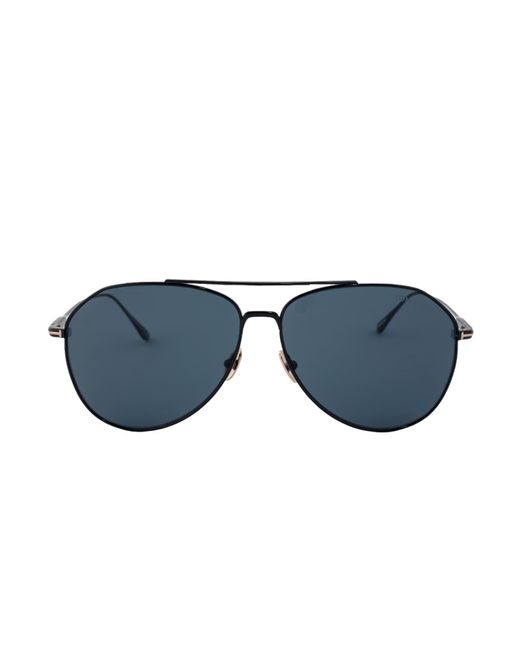 Https://www.trouva.com/it/products/tom-ford-cyrus-ft-0747-01-v-62-sunglasses di Tom Ford in Blue da Uomo