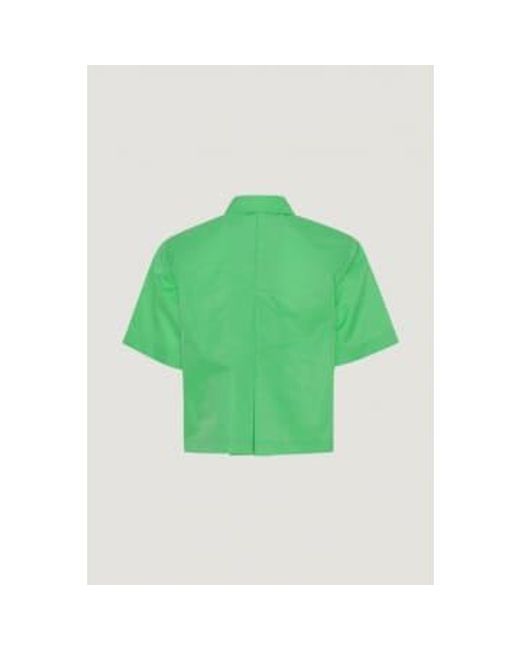 REMAIN Birger Christensen Green Storm Shirt