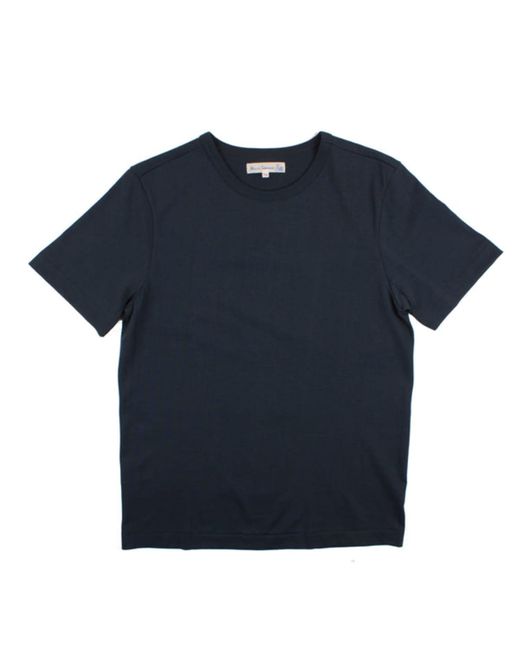Merz B. Schwanen Blue 215 Loopwheeled T-shirt for men