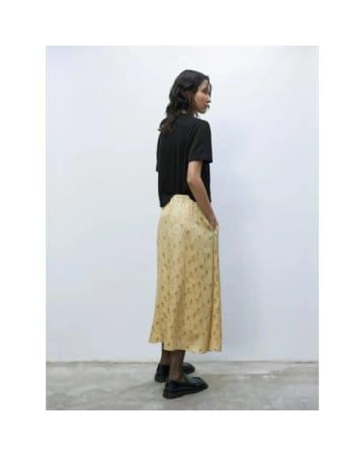 Cordera Multicolor Silk Floral Skirt Jojoba One Size