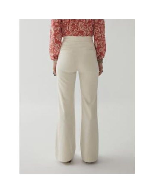 Ross Pants Disco White di MAISON HOTEL in Natural