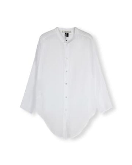 Blusa nudo recortado 10Days de color White