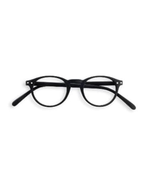Izipizi Black +01 D Correction Reading Glasses for men