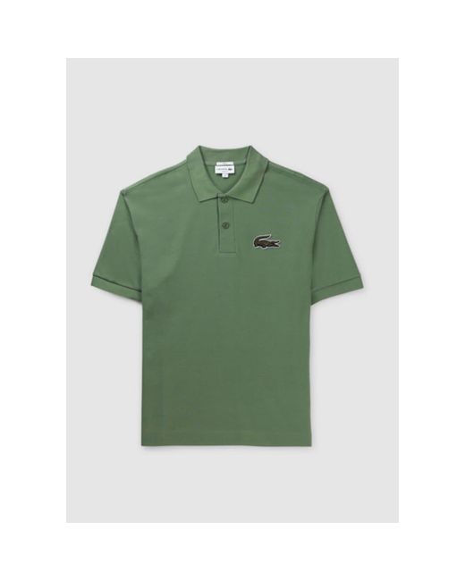 Lacoste S Large Croc Polo in Green for Men | Lyst