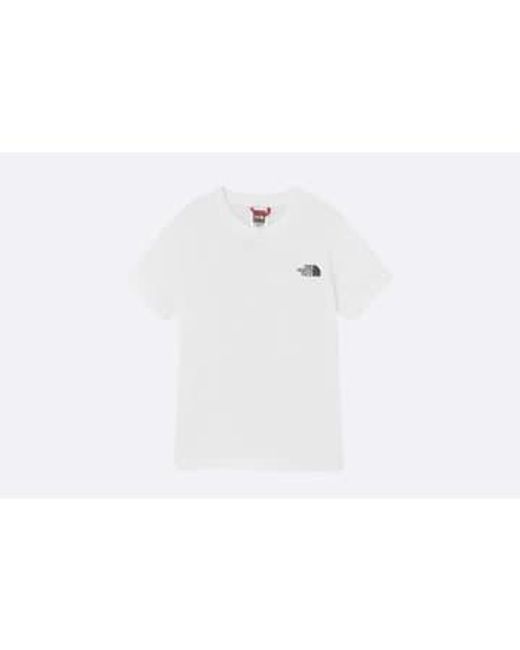 The North Face White Mountain Outline Tee Xl / Blanco for men