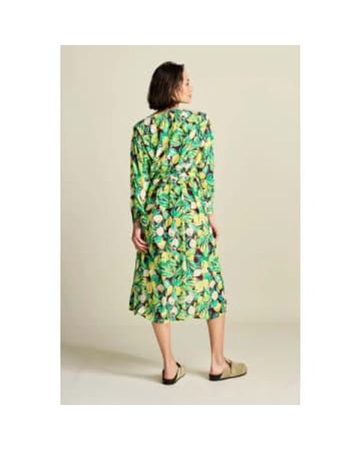 Pom Green | Lemon Tree Crinkle Dress Multi 36