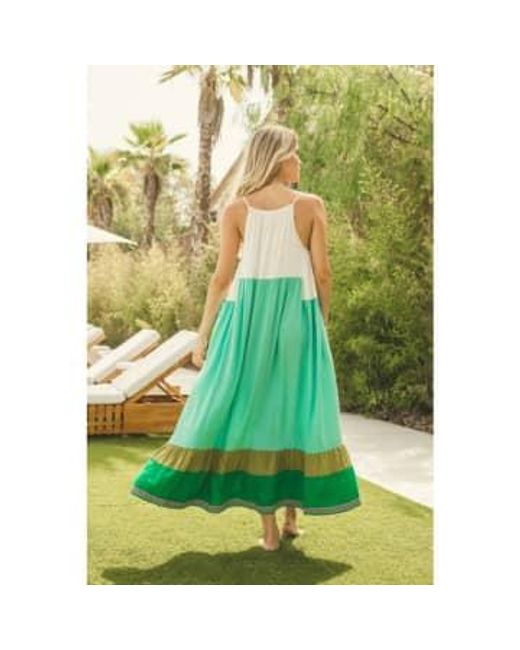 Jaase Green Nomadic Print Maxi Dress