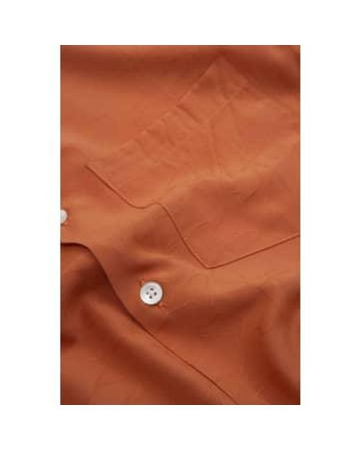 Portuguese Flannel Orange Face Shirt Brick Xs for men