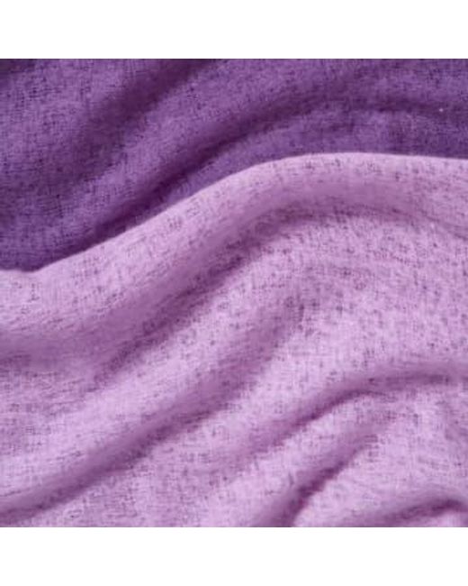 PUR SCHOEN Purple Hand Felted Cashmere Soft Scarf Ombre Lilac- + Gift Wool