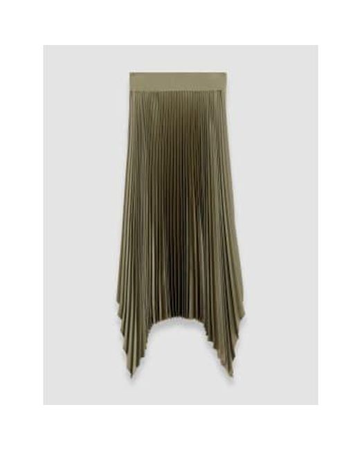 Joseph Green Ade Skirt Knit Weave Plisse 34 / Dark Olive