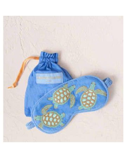 Masque oculaire la conservation s tortues Elizabeth Scarlett en coloris Blue