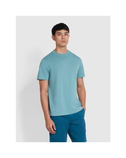T Shirt Bleu di Farah in Blue da Uomo