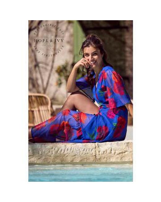 Robe enveloppante Nour Maxi Hope & Ivy en coloris Multicolor