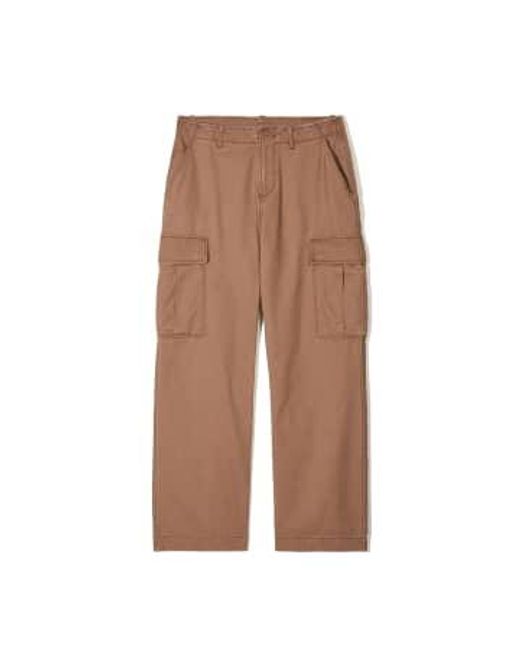 Pantalon chargement lavé vintage en brun PARTIMENTO pour homme en coloris Brown