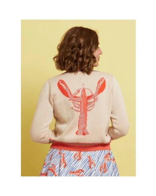 Palava Pink Vera Large Embroidered Cardigan