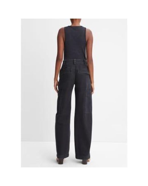 Utility Pant Washed Black di Vince in Blue