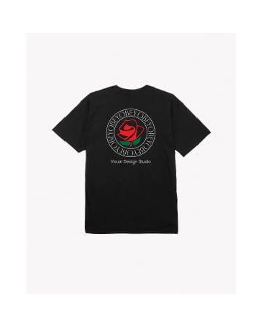 Obey Visual design studio t -shirt in Black für Herren