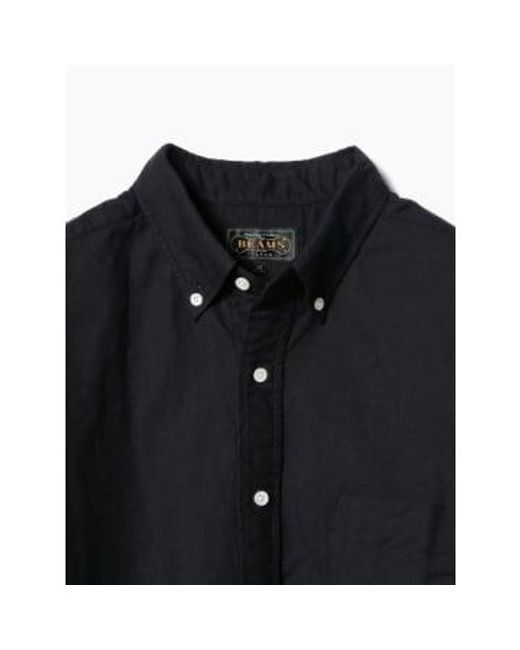 B.d. oxford shirt Beams Plus de hombre de color Black