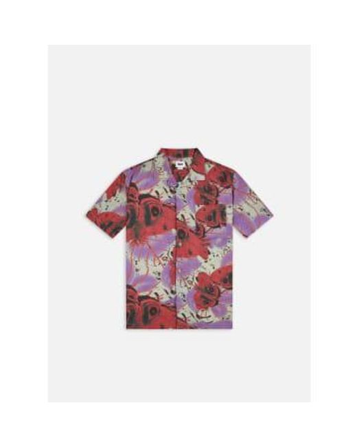 Obey Upshot Woven Fig Red for men