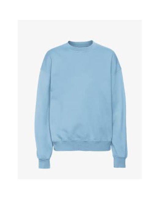 COLORFUL STANDARD Blue Seaside Organic Cotton Crew Neck Sweatshirt M for men