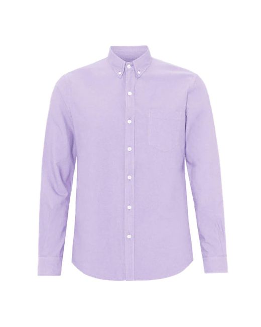 Camisa oxford algodón orgánico lavanda suave COLORFUL STANDARD de hombre de  color Morado | Lyst