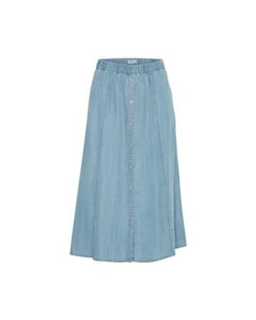 Byoung Long Skirt 3 In Light Blue Denim di B.Young