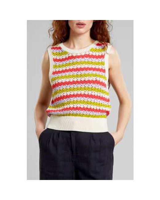 Multi Oskarshamn Crochet Stripe Top Dedicated en coloris Multicolor