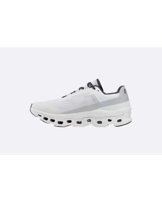 On Shoes White Wmns Cloudmonster 37 / Blanco for men