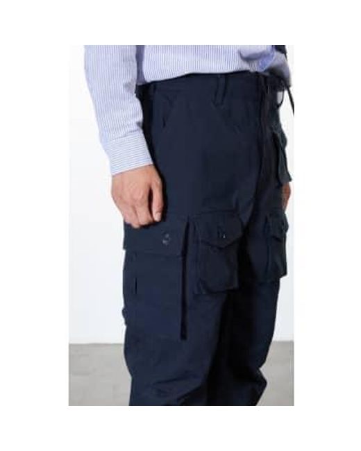 Engineered Garments Blue Fa Pant Cotton Ripstop Dark Navy Xs for men