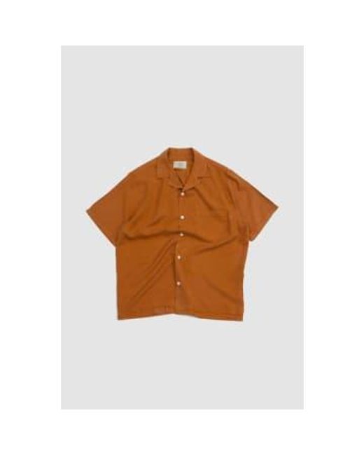 Portuguese Flannel Brown Dogtown Shirt Cinnamon Xs for men