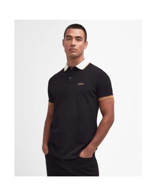 Barbour Black International Howall Polo Shirt Extra Large for men