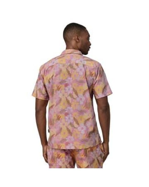 Patagonia Pink Camicia Back Step Uomo Channeling Spring/milkweed S for men