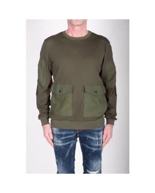 Antony Morato Green Multi Pocket Sweatshirt for men