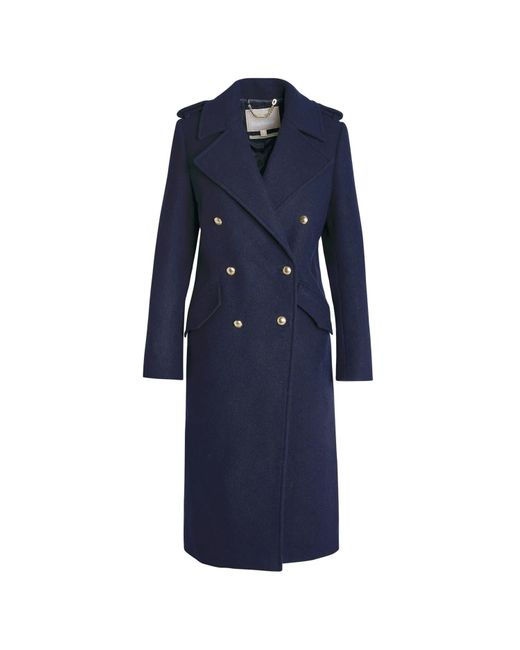 Barbour Blue Navy Wool Inverraray Coat