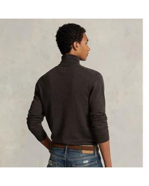 Ralph Lauren Gray Turtleneck Sweater M Brown for men