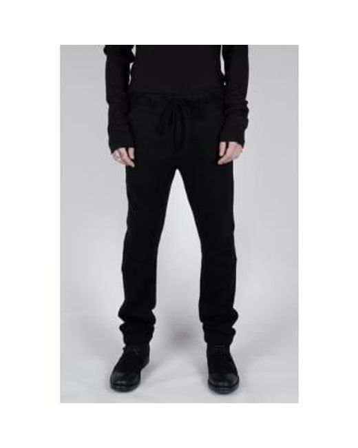 Hannes Roether Boiled Trousers Black Small for men