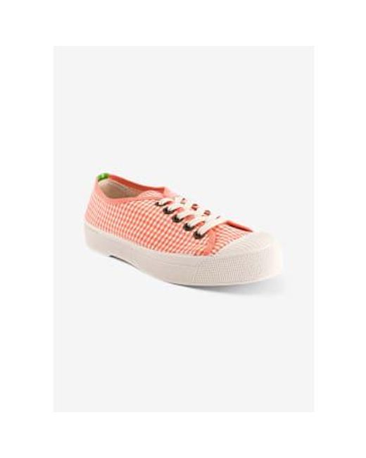 Naranja romy vichy b79 zapatos es Bensimon de color Pink
