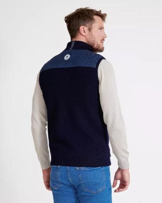 Holebrook Blue Conny Windproof Vest for men