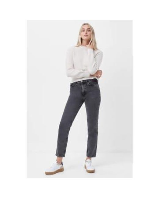 Oatmeal Melange Lilly Mozart Crew Neck Jumper di French Connection in Gray