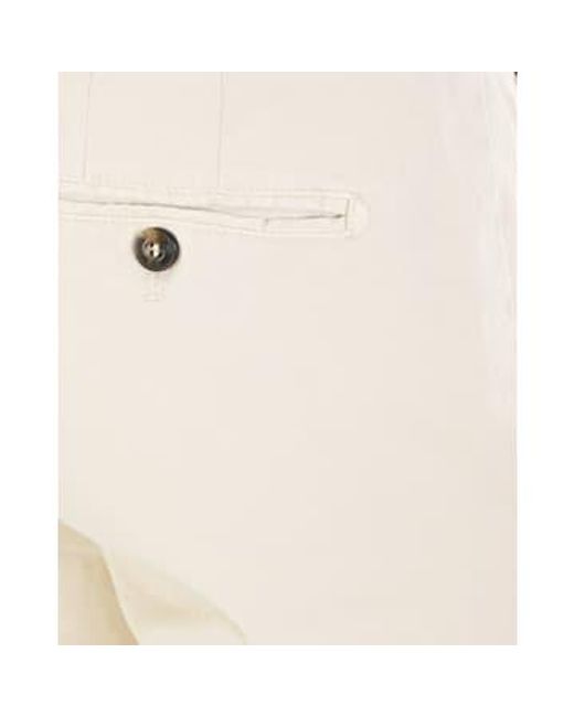 Panna Stretch Cotton Slim Fit Shorts Bg108 324127 013 di Briglia 1949 in Natural da Uomo