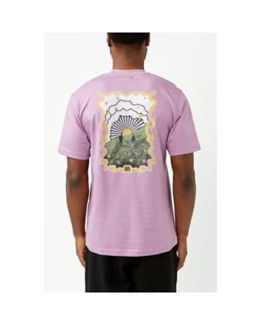 Hikerdelic Purple Valerian Electric T-shirt for men