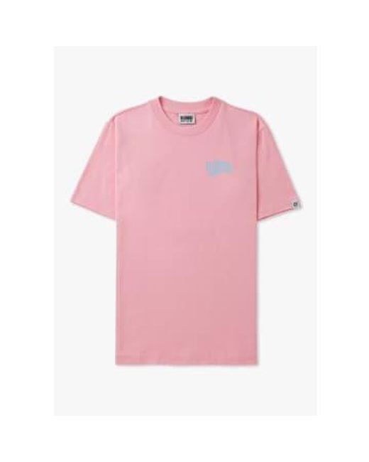 BBCICECREAM Pink S Small Arch Logo T-shirts for men