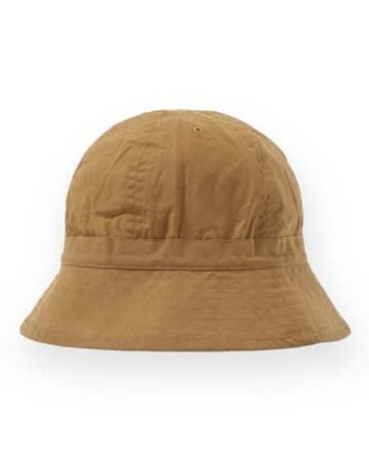 Universal Works Natural Naval Hat British Mill Wax P2760 for men