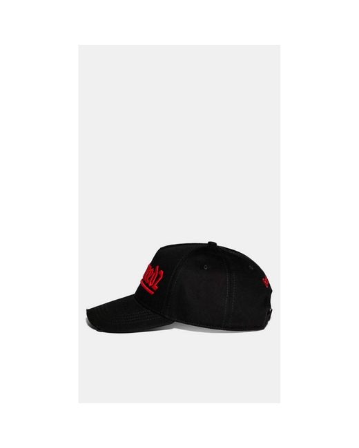DSquared² Cap With Embroidered Logo – Unique, Black for Men | Lyst
