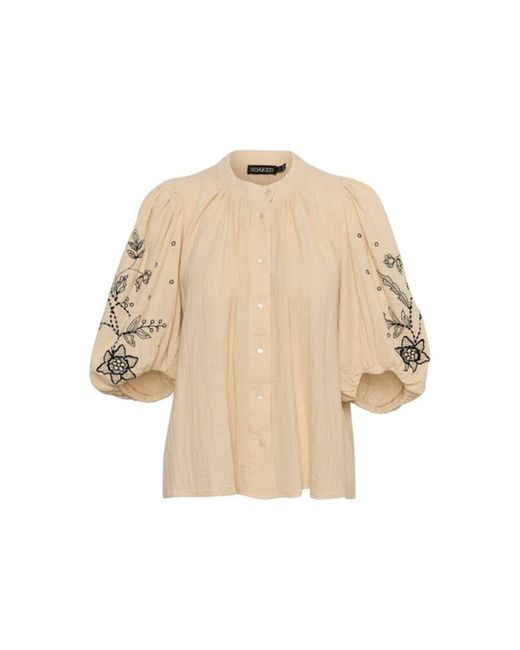 Hilda Blouse di Soaked In Luxury in Natural