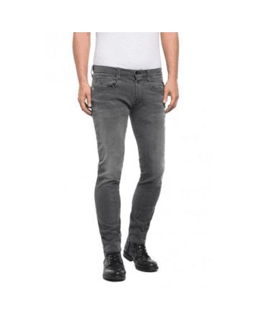 Hyperflex Jeans di Replay in Gray da Uomo