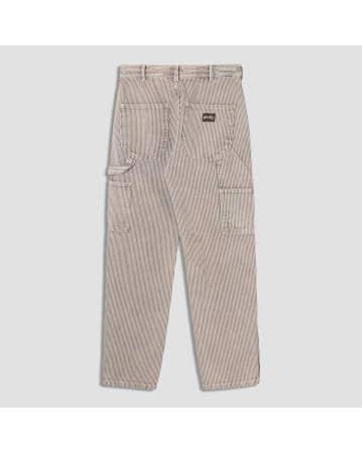 Stan Ray Gray And Striped Pants 32 for men