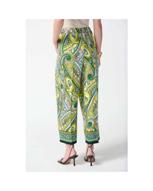 Pantalones con estampado Paisley tejido Joseph Ribkoff de color Green