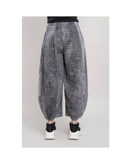 New Arrivals Gray Checked Print Rundholz Trouser Xs